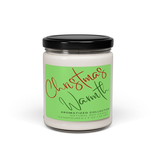 Christmas Warmth Scented Soy Candle – Holiday Aromatherapy