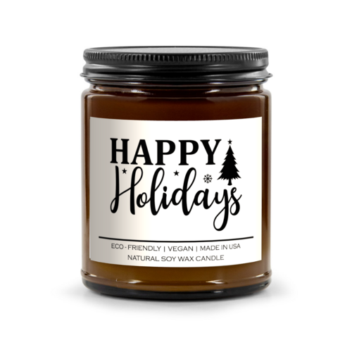 Happy Holidays Candle – Festive Christmas Scent