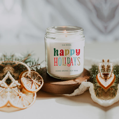 Happy Holiday Candle – Festive Christmas Scent