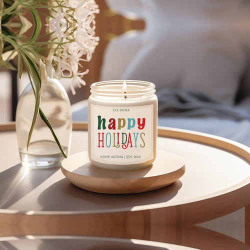 Happy Holiday Candle – Festive Christmas Scent