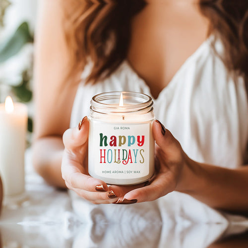 Happy Holiday Candle – Festive Christmas Scent