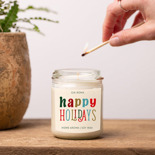 Happy Holiday Candle – Festive Christmas Scent
