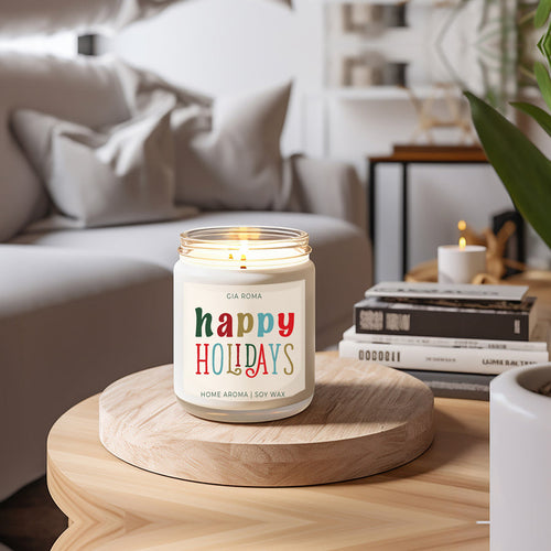 Happy Holiday Candle – Festive Christmas Scent