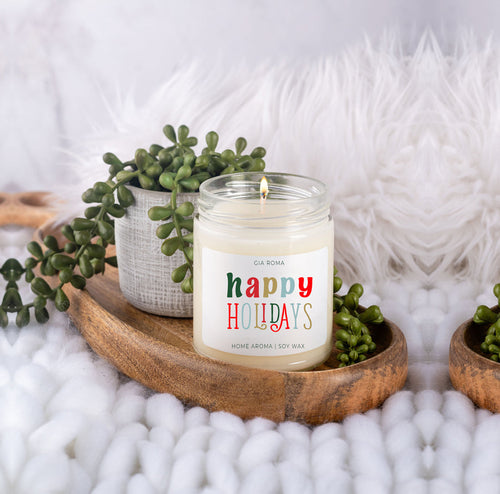 Happy Holiday Candle – Festive Christmas Scent