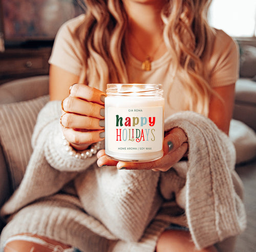 Happy Holiday Candle – Festive Christmas Scent