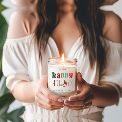 Happy Holiday Candle – Festive Christmas Scent