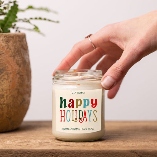 Happy Holiday Candle – Festive Christmas Scent