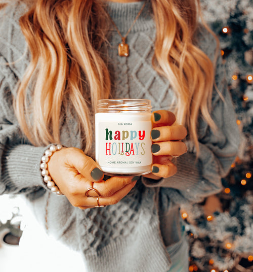 Happy Holiday Candle – Festive Christmas Scent