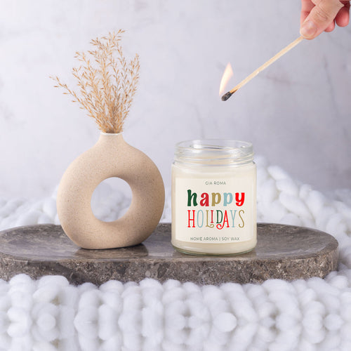 Happy Holiday Candle – Festive Christmas Scent
